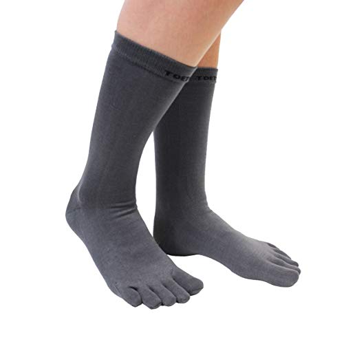 TOETOE - Essential Men Plain High-Crew Cotton Toe Sock4