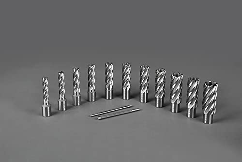 Jestuous JES-GBZ-13PCS-2 IN Annular Cutter Set 13 Pcs Jestuous 3/4 Inch Weldon Shank 2 Cutting Depth And Cutting Diameter From 7/16 To 1-1/16 thumb #5