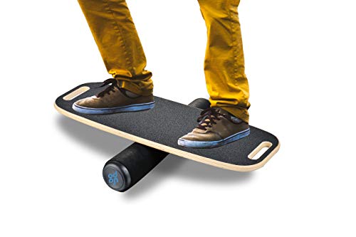 Balance Board Trainer for Fun, Challenging Fitness and Sports Training, Comes with 29.1"