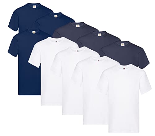 T-shirt Fruit de la Loom homme coupe droite taille M col rond classique