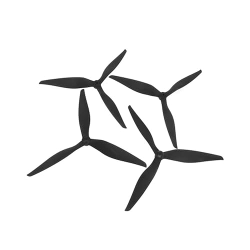 Hélices 3 pales 10x7x3 1070 en nylon et verre pour drones macroquad et cinelifter FPV