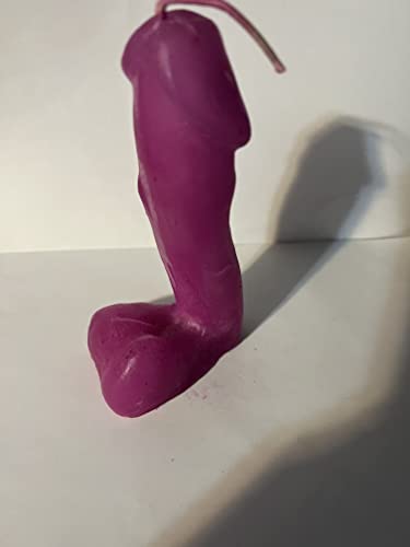 Male Genital Candle 6" Tall Hot Pink #TOP2