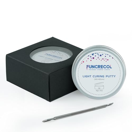 Image of UV Light Curing Putty for Model Kit Repairs & Detailing, Fast Repair Filler for Nicks,Scratches,Cracks on Resin,Quartz,Ceramic,Wood,Plastic,Stone,and Other Countertop Surfaces,50g