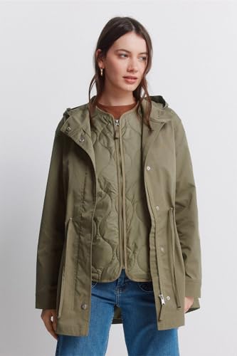 Parka COAT Mujer SPRINGFIELD cortavientos con capucha y forro térmico 3