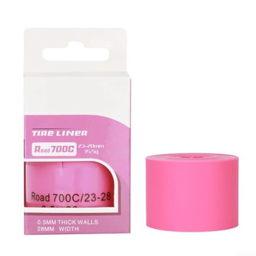 Forro de neumático de bicicleta, protector plano de TPU resistente a pinchazos, para protección de bicicleta de carretera de montaña, 20, 24, 26, 27.5, 29, 700 C, color rosa (700C)