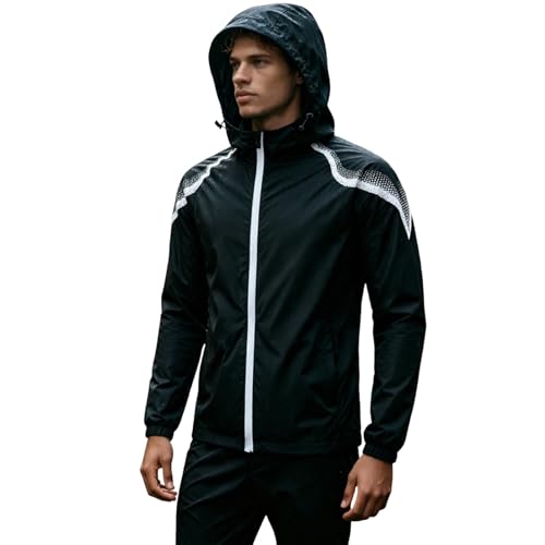 Veste de course respirante grand confort coupe ample homme extensible