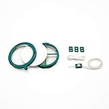 20 Ersatzfilter + buntes Zubehör zur Personalisierung Ihrer wiederverwendbaren Maske, transparent, Safe Breath, Türkis