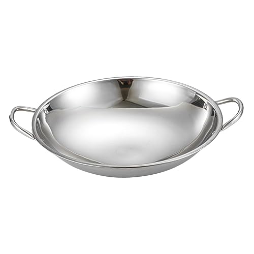 Wok con fondo redondo compatible inducción y doble asa miniatura 1