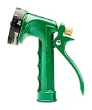 Rain Bird C06505 Pistol Grip Rear Trigger Garden Hose Nozzle, Durable Zinc Metal Body, 5-Pattern, Green