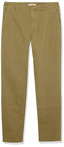 Amazon Essentials Men's Stretch Canvas Double Knee Utility Work Pant (Previously Goodthreads), Dark Olive, 40W x 29L