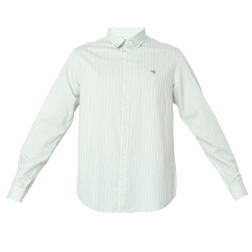 Image of Spykar Men's Relaxed Fit N /A Half Sleeve Striped Casual Shirts