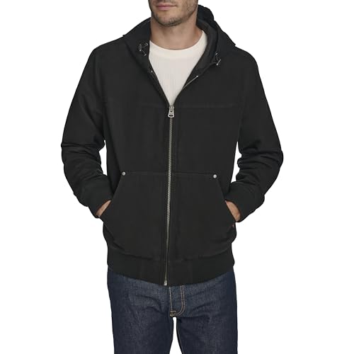 Image of Levi's Men's Workwear Cotton Canvas Hooded Bomber Jacket