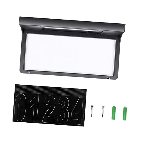 DOITOOL Lot Lampe Solaire D’extérieur Led Pour Numéro De Maison, Lampe Murale Solaire Étanche 6000k Blanc Froid, Éclairage Plaque Porte Jardin, Montage Mural, Utilisation Extérieure Nocturne
