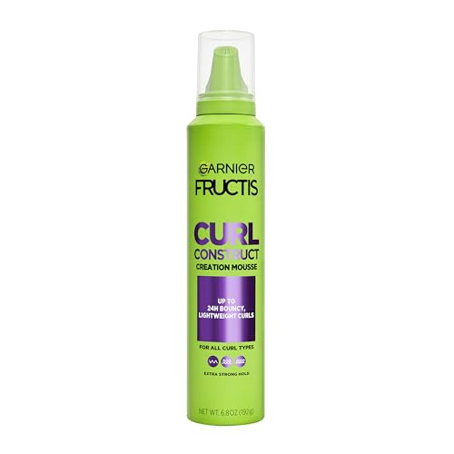Garnier Fructis Style Curl Construct Creation Mousse, 6.8 Oz, 1 Count (Packaging May Vary)