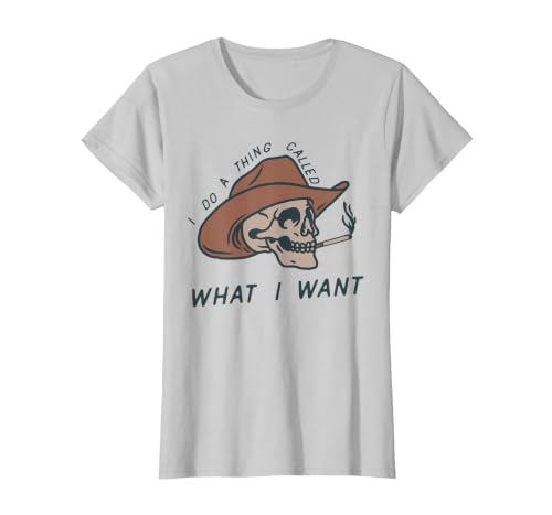 I Do a Thing Called What I Want Design T-Shirt, Women, Silver Grey, XX-Large