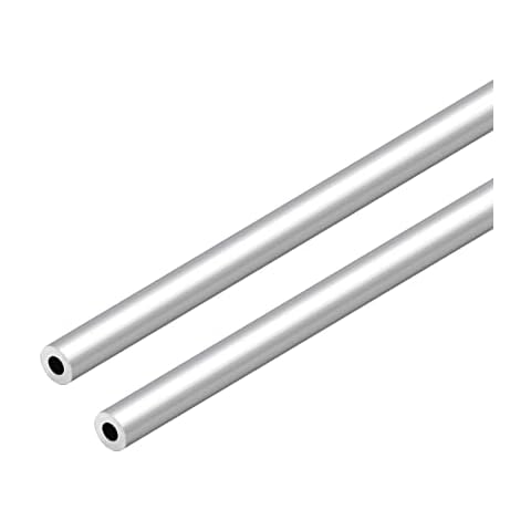 VictorsHome 6063 Aluminum Round Tube, 8mm OD 2mm Wall Thickness 300mm Length Metal Seamless Straight Tubing for DIY Crafts Model 2pcs Cover