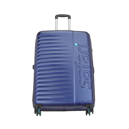 Image of Safari Ignite 8 Wheels 81 Cms Large Cabin Trolley Bag Hard Case Polycarbonate 360 Degree Wheeling System Luggage, Trolley Bags for Travel, Suitcase for Travel, Midnight Blue