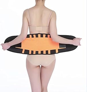 Corrector de espalda que trabaja con correas lumbares para el respaldo, soporte para la espalda, cinturón corrector de postura, corsé para la salud y la relajación (color: amarillo, tamaño: M) Bueno