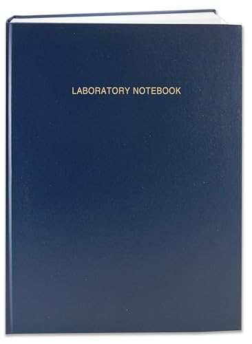 BookFactory Lab Notebook Laboratory Notebook - 96 Pages (.25'' Grid Format) 8 7/8'' x 11 1/4'', Blue Cover, Section Sewn Hardbound - Made in USA (LIRPE-096-LGR-A-LBT1-R)
