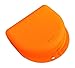 Produktbild Zahnspangendose, Retainer- Dentalbox, KFO-Box, (Orange transluzent)