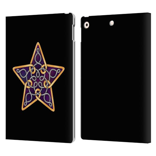 Protégez votre iPad 10.2 des rayures avec cet étui en cuir rigide anti-choc au motif celtique