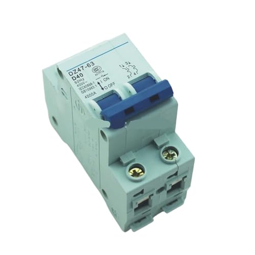 Disjoncteur MCB 2P 40A type D pour protection réseau 240V 415V