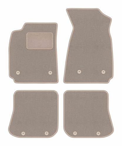 Tapis de voiture Audi A4 B5 FL velours beige ensemble tapis auto