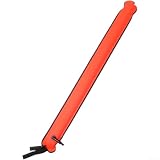 Boa da immersione leggera rossa con nylon 70d e polietere per struttura in poliuretano termoplastico, per uso subacqueo e snorkeling, per un rapido gonfiaggio orale, alta visibilità per marcatori di