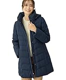 ロングダウンコート【はっ水・フード取り外し可】