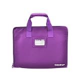 Asas y laterales reforzados. Office Box Maletín Zipper Textil de Gran Tamaño y Resistencia Colorline en 10 Colores (MORADO)