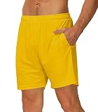 Cakulo Men's 5 Inch Running Tennis Shorts Quick Dry Athletic Workout Active Gym Training Soccer Shor