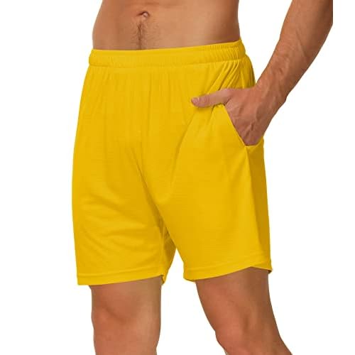 Cakulo Men's 5 Inch Running Tennis Shorts Quick Dry Athletic Workout Active Shorts with Pockets