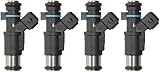 👍【Compatibilidad】: Boquilla inyectora de combustible para automóviles para Peugeot 1007 206 306 307 1.4 8V Partner 1993-2009 01F002A 0280156357 4pcs. (Lea atentamente la información del producto antes de realizar el pedido y vea las fotos para as