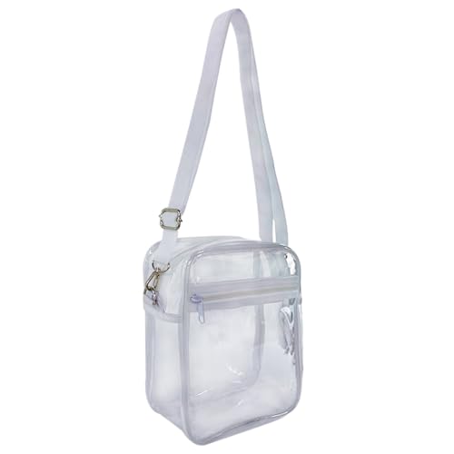 ONEART Clear Crossbody Purse Bag TPU Clear Bag with Adjustable Shoulder Strap, for Concerts Sports Events Festivals-Transparent