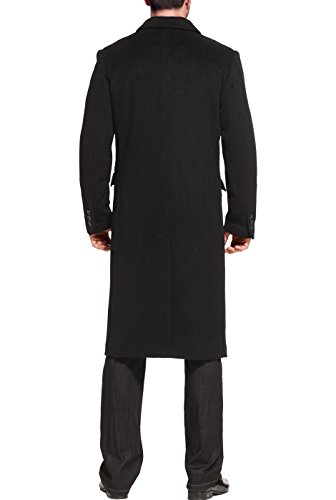 BGSD Men Josh Cashmere Wool Blend Double Breasted Long Walking Pea Coat (Also available in Big and Tall and Short)3