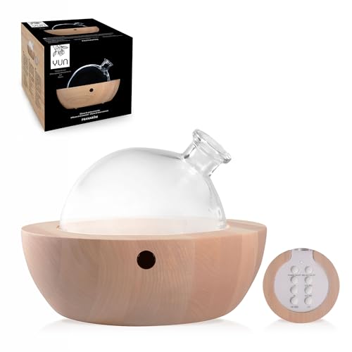 Pranarôm - Difusor - Yun - Difusión Atmosférica - Madera De Arce, Vidrio Soplado Artesanalmente.