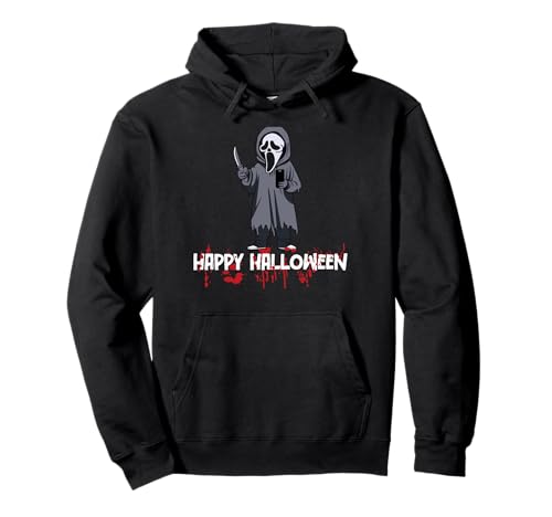 Funny Ghost Face Halloween Party Costume Pullover Hoodie