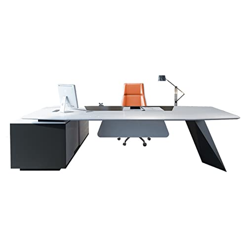 RASILI Escritorios Office Furniture Boss Table President Atmosphere Large Shift Table General Manager Table Supervisor Table Chair Combination