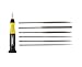 General Tools 707476 6-piece Swiss Pattern Chromium Alloy Steel Needle File Set