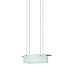 Sonneman 3216.13LED Contemporary Modern LED Pendant from Suspended Glass Slim LED Collection in Pewter, Nickel, Silver Finish, 6.50 inches