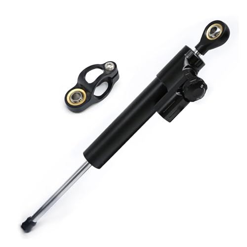 Stabilisateur direction moto pour longs trajets kit amortisseur 365mm noir
