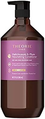 Theorie Helichrysum and Plum Nourishing Conditioner - Suited for Dry & Over Processed Hair - Protects Color & Keratin Treated Hair - 800ML