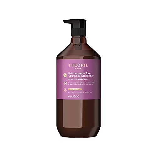 theorie conditioner - THEORIE Helichrysum and Plum Nourishing Conditioner - Suited for Dry & Over Processed Hair - Protects Color & Keratin Treated Hair - 800ML