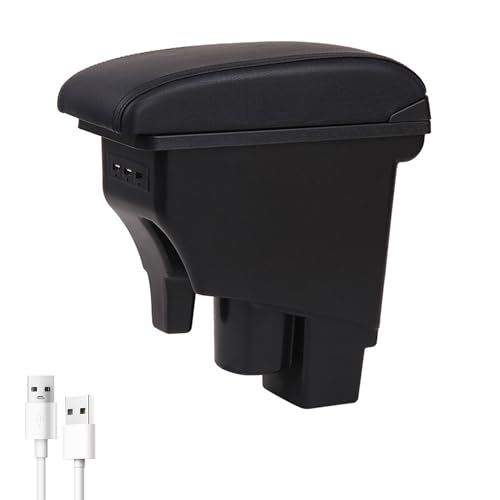 YJYWZH Car Armrest Storage Box for Honda Fit Jazz 2002-2008 Accessories