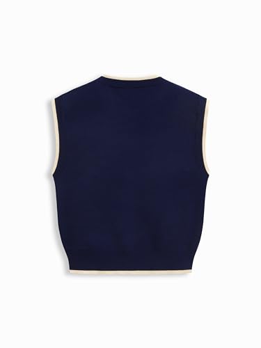 Image of CIDER Women's Sweater Vest Knit Sleeveless Pear Cute Graphic Tank Top