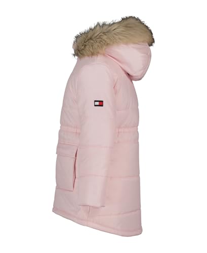 Tommy Hilfiger Girls' Long Length Heavyweight Puffer Jacket with Polar Fleece Lining2