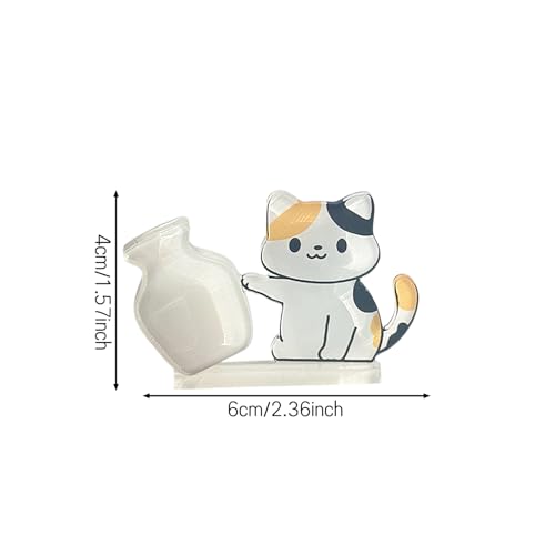 Imanes decorativos para nevera con diseño de gato 3D, pack de 4 miniatura 6