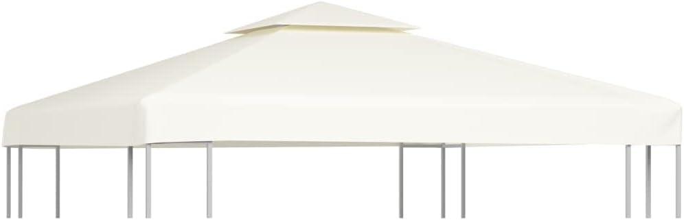 vidaXLGazebo Cover Cream White 3x3m Waterproof Canopy Replacement Tent Top