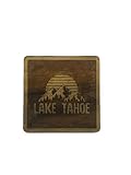 Lake Tahoe custom engraved hand made coasters (Walnut)