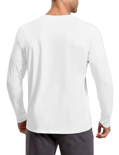 Image of MIER Men's Long Sleeve Tee Shirts Lightweight Dry Fit Active Tops,Crew Neck